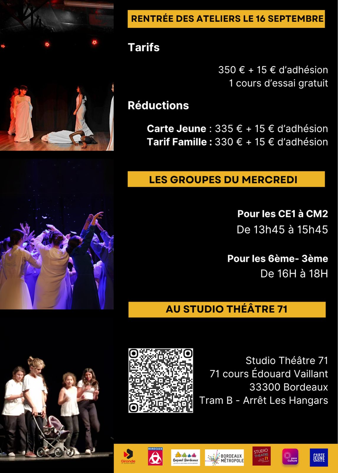 Ateleirs théâtre Bordeaux